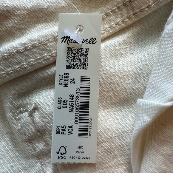 Madewell - Denim High-Waist Midi Pencil Skirt in Vintage Canvas Wash BNWT - Picture 6 of 9